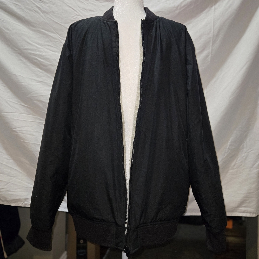 Vans Black Bomber Sherpa Lined Jacket